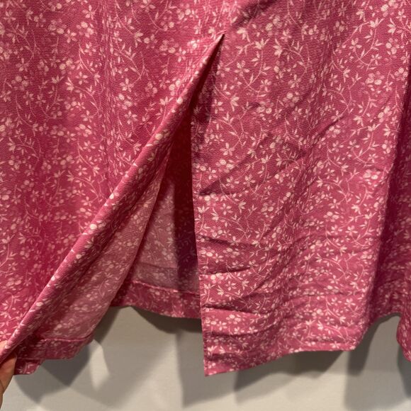 Vintage CJ Banks Maxi Skirt Elastic Waist Flowy Floral Pink Boho Women sz 20W - Picture 7 of 10